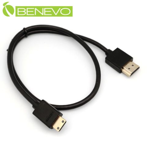BENEVO 50cm Mini HDMI2.0 高品質影音連接線