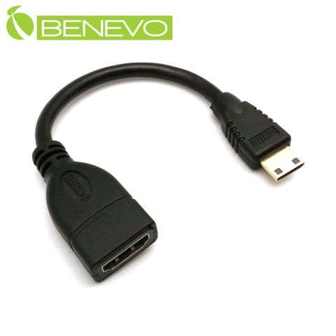 Benevo BEMEVO Mini HDMI(公) 轉 HDMI (母) 轉接短線 (BHDMINIF015)