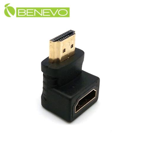 BENEVO下彎型 HDMI公對母轉接頭 (BHDMIMFD)