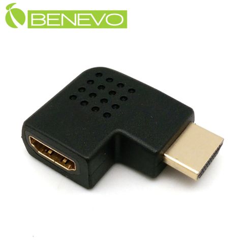 Benevo 右彎型 HDMI1.4 鍍金版公對母轉接頭 (BHDMIMFR)