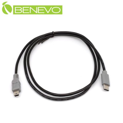 BENEVO OTG型 1米 USB3.1 Type-C(公)轉Mini USB(公)訊號傳輸線/充電轉接線 (BUSB0100CMMBM(OTG))