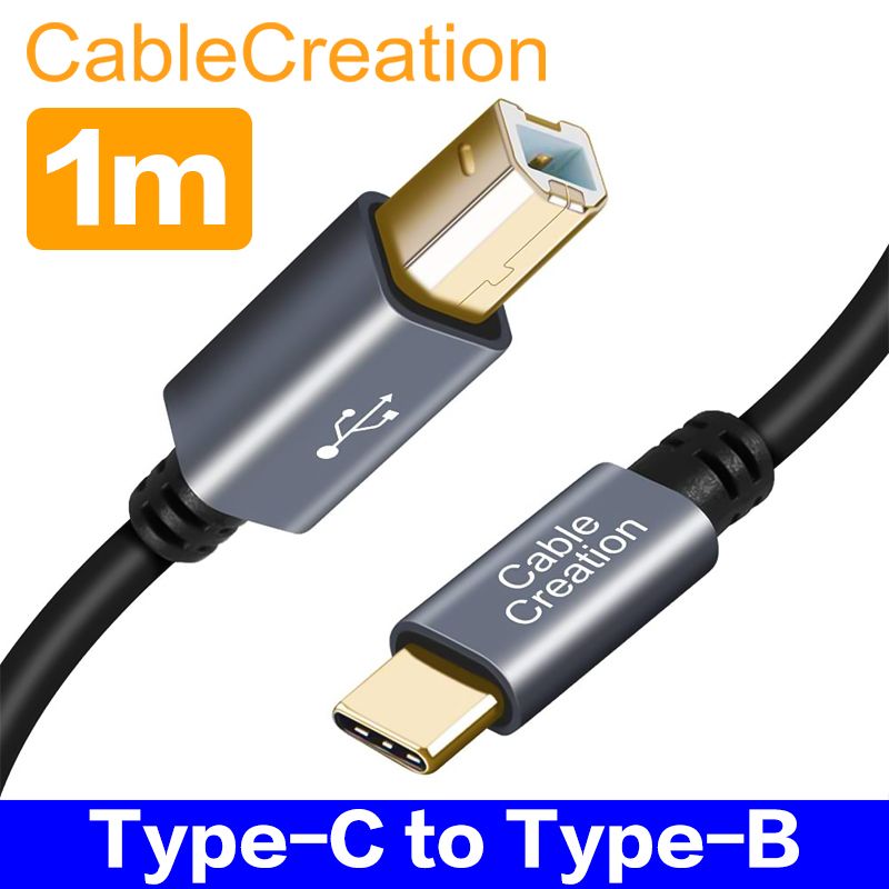 CableCreation   Type-c  印表機線 -灰色 USB-C to Type-B(CC1179)