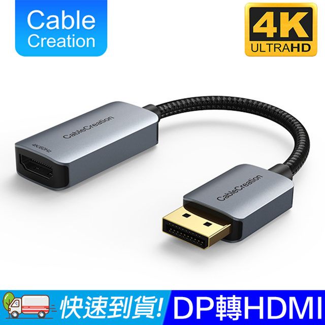 CableCreation 1.4轉HDMI轉換器 4K60Hz HDR(CD0747-G)