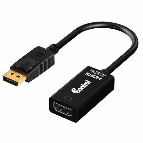 【易控王】DP轉HDMI公對母轉接線 4K60Hz Displayport轉HDMI (40-717-02-02)