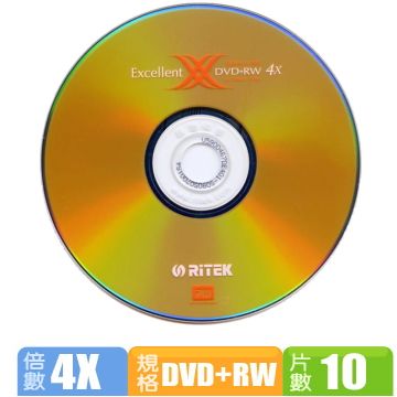 RIDATA 錸德 RiTEK X系列(二代) 4X  DVD+RW