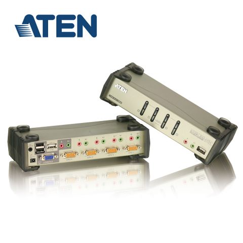 ATEN 宏正 4埠 USB KVMP多電腦切換器  旗艦型 (CS1734B)