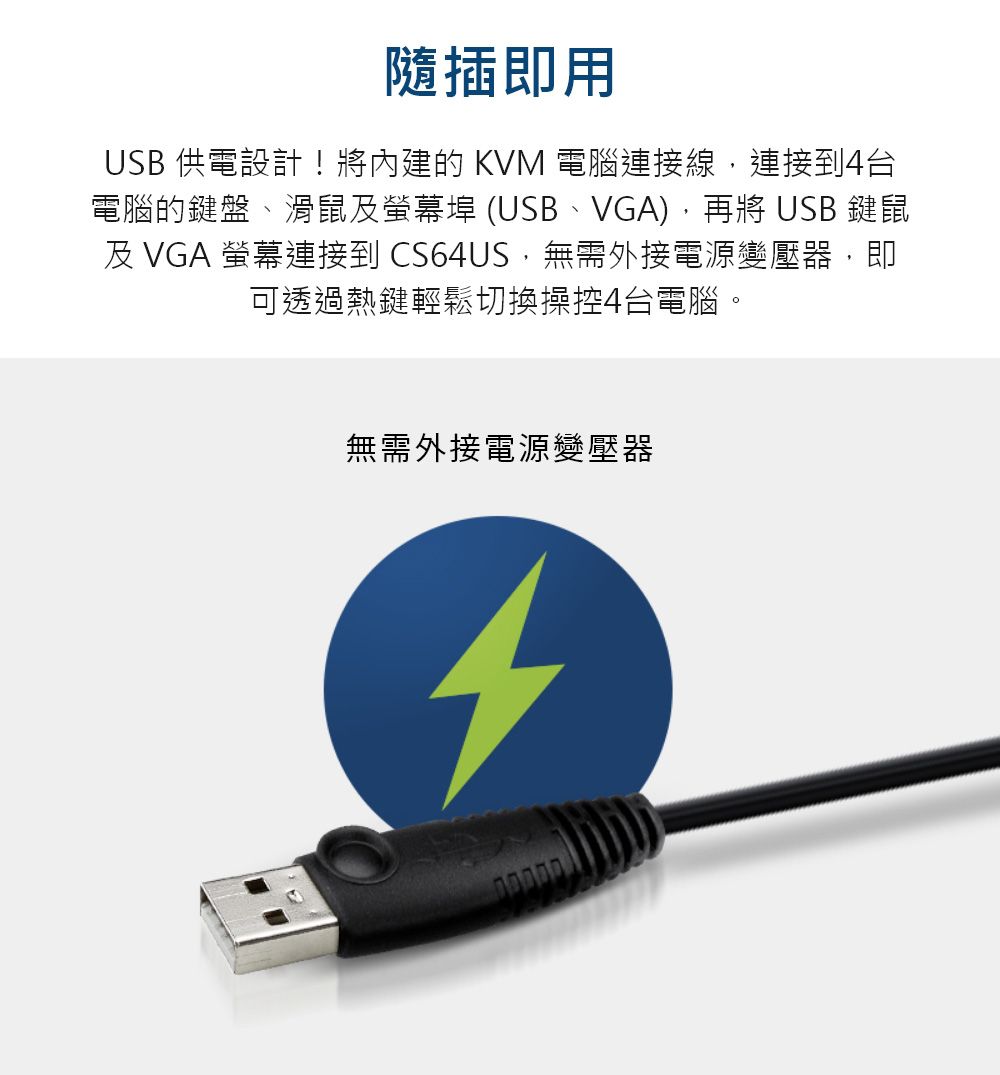 ATEN 4埠USB KVM多電腦切換器CS64US 含音效- PChome 24h購物