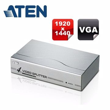 ATEN 宏正 4埠 VGA 螢幕分配器 (VS94A)