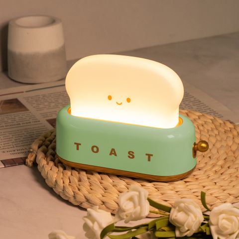 TOAST烤麵包機造型 LED夜燈-松霜綠