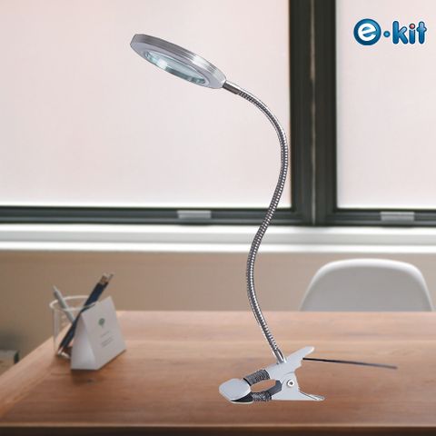 e-Kit 逸奇 放大鏡LED環形照明夾燈 UL-U31