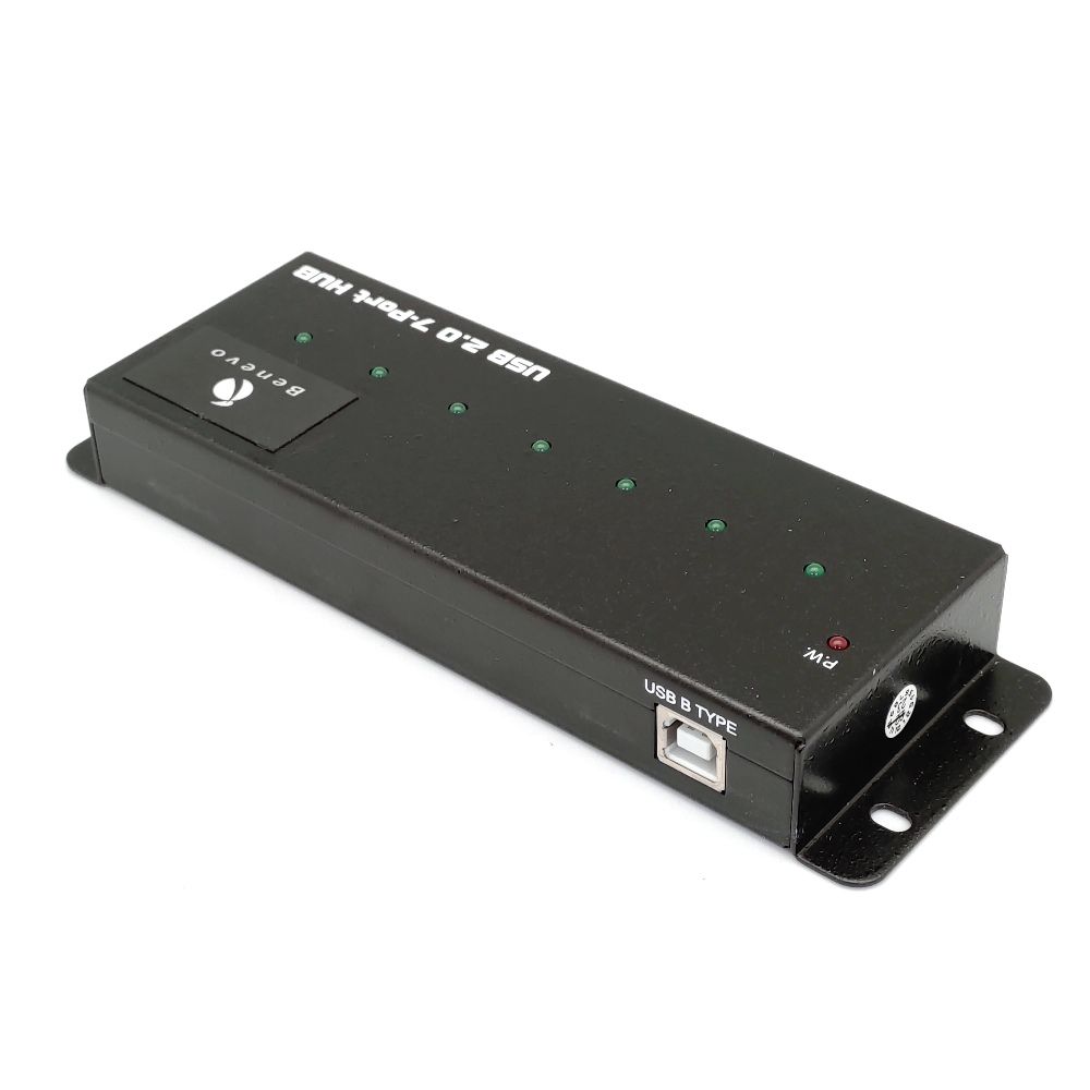 Benevo 工業級 USB2.0 7埠 HUB集線器(附3.5A變壓器) (BUH237)