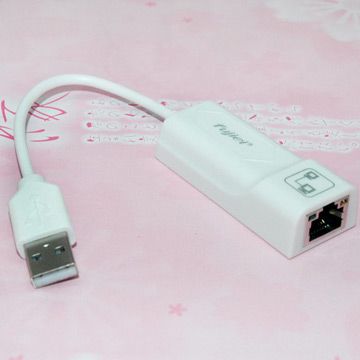 FUJIEI 富吉 支援Win 和MAC普悠馬高速USB網路轉換線-USB A公轉RJ45網路接孔