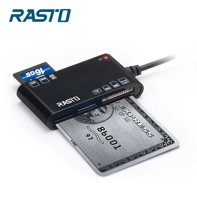 RASTO  RT3 晶片ATM+五合一記憶卡複合讀卡機