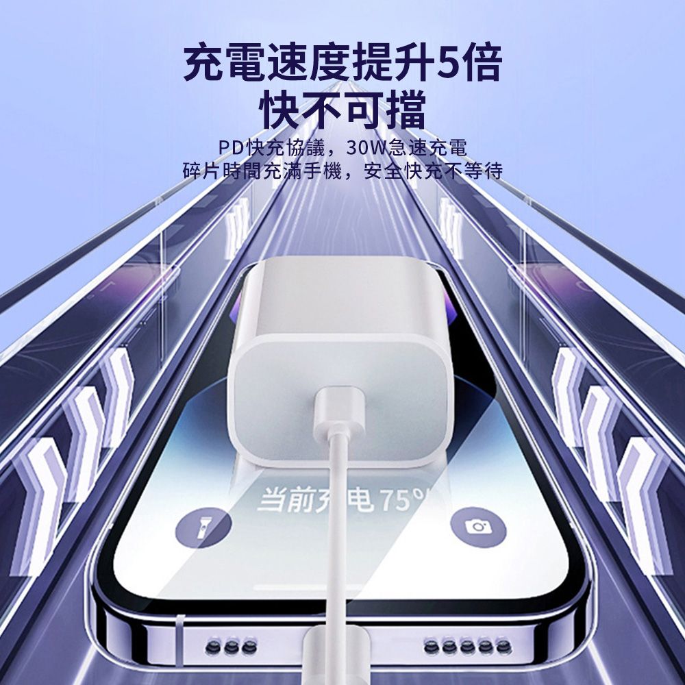 YUNMI 官方同款 30W 氮化鎵GaN充電器 快充版 充電器 支援iPhone16/15/14/13/12/11/ipad/安卓