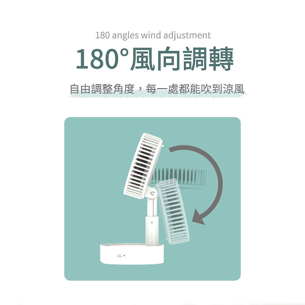 180 angles wind adjustment180風向調轉自由調整角度,每一處都能吹到涼風