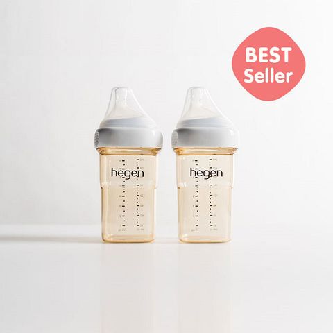 Weiyi 唯一 hegen 金色奇蹟PPSU多功能方圓型寬口奶瓶 240ml (雙瓶組)