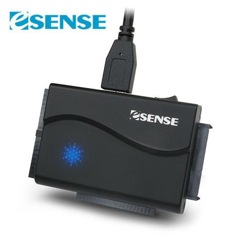 ★簡易排線式設計易攜帶 ★Esense K398 USB3.0 SATA/雙IDE 快捷線