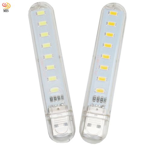 月陽 超值2入USB超亮8LED4W燈檯燈閱讀燈小夜燈手電筒(HL82)