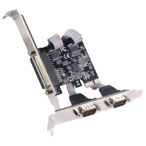 伽利略 PCI-E RS232(Serial) 2 Port + Parallel 1 Port 擴充卡