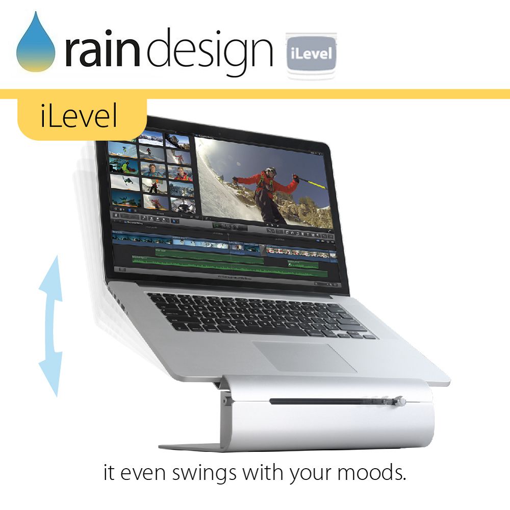 Rain Design iLevel 2 可調式鋁質筆電架 for MacBook