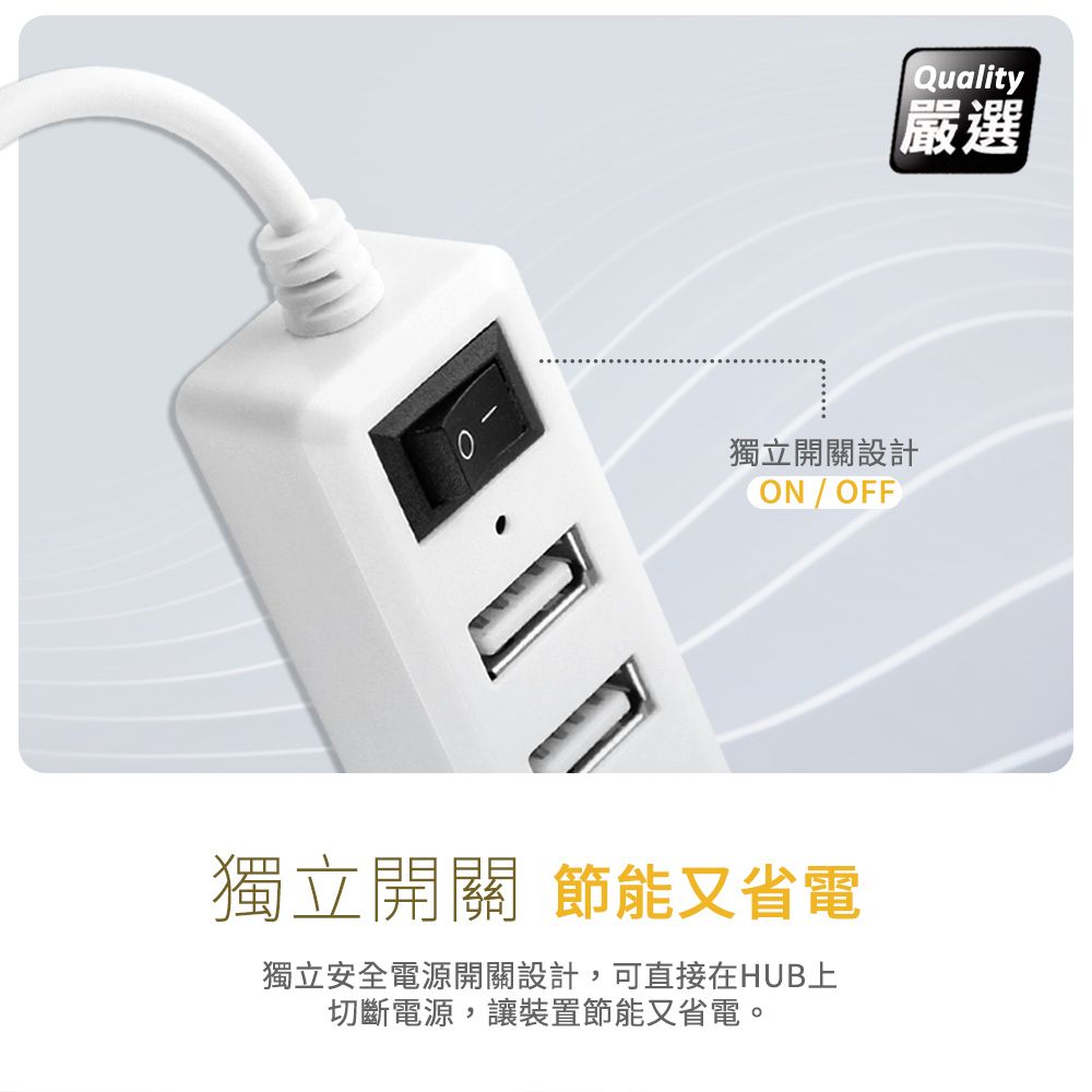  (優質二入)獨立式插座/4埠USB HUB 通過國家認證