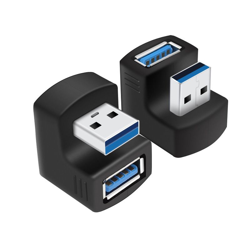 易控王 USB3.0 公對母U型轉接頭 彎頭轉接頭 上下二種方向