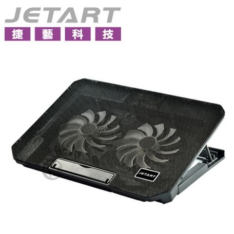 可調速超靜音冷光雙風扇JetArt 捷藝 CoolStand 7 人體工學 筆電散熱器 NPA200