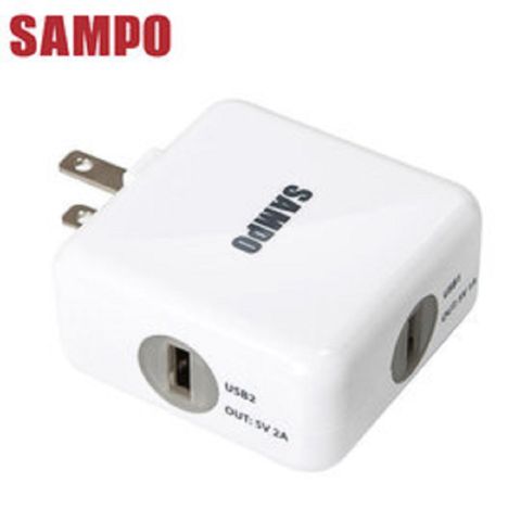 SAMPO 聲寶 雙USB 3.1A旅行用充電器(DQ-U1202UL)