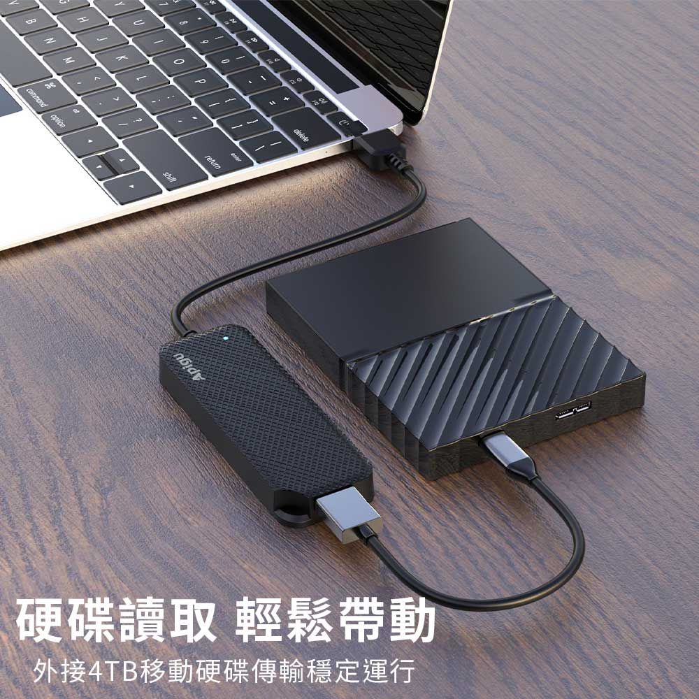 Apigu 谷德  Type-C HUB   轉USB3.0x3孔+SD/Micro SD卡  五合一多功能高速傳輸集線器