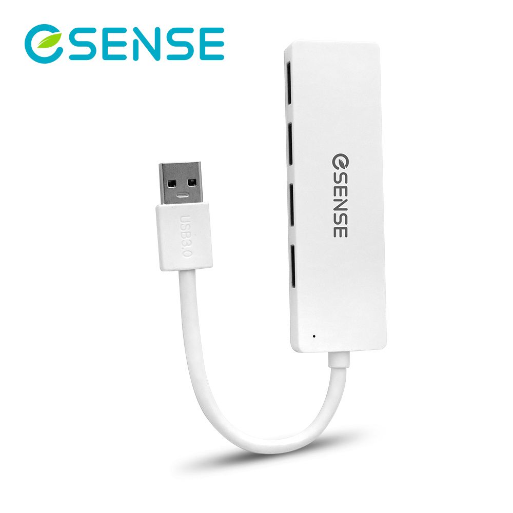 Esense 逸盛 高速傳輸4埠USB3.0 HUB(黑)PA