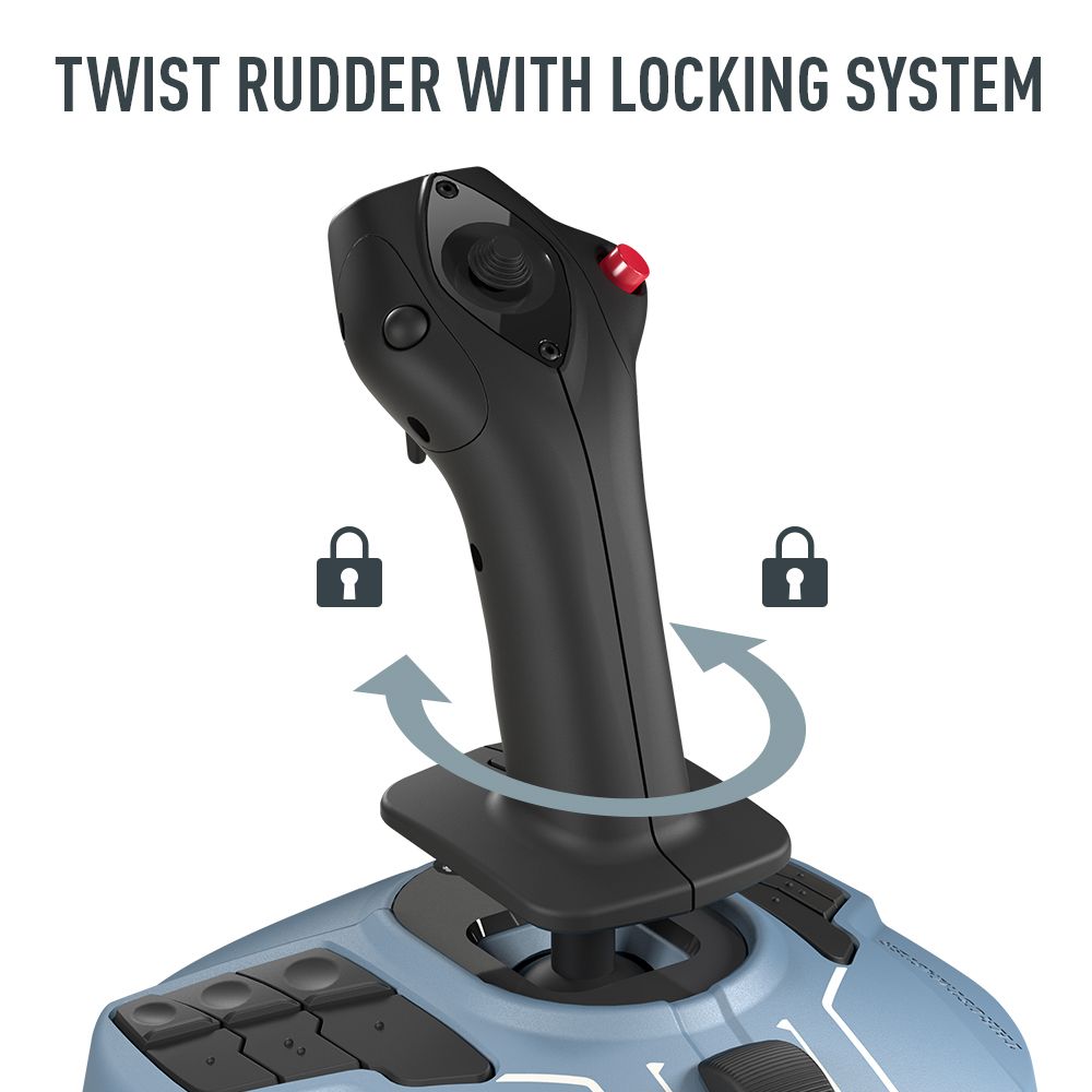 TWIST RUDDER WITH LOCKING SYSTEM