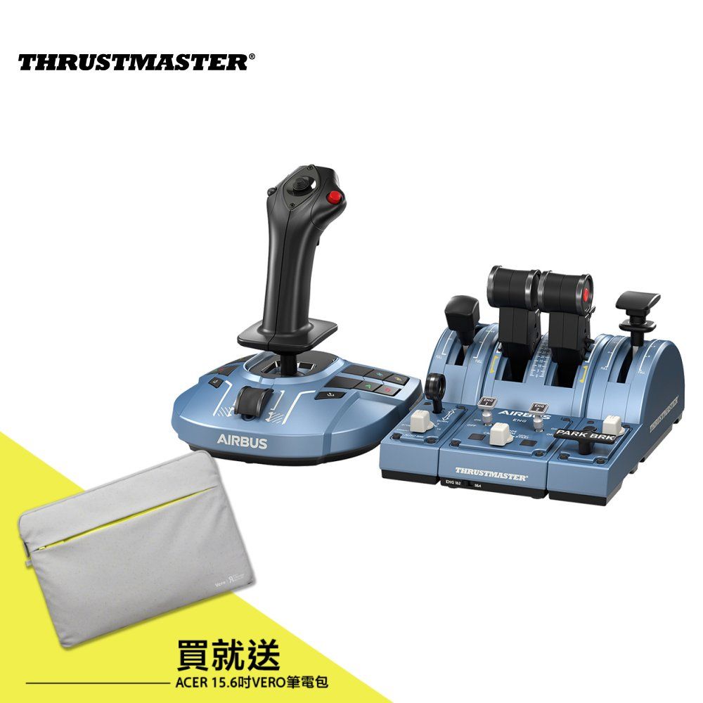 THRUSTMASTER  TCA Captain Pack X Airbus Edition 飛行器組合包《AirBus特仕版》XBOX /PC