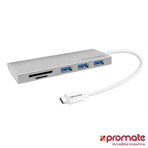 Promate USB Type C to USB 3.0 多功能充電傳輸集線器(SYNCHUB-C3)