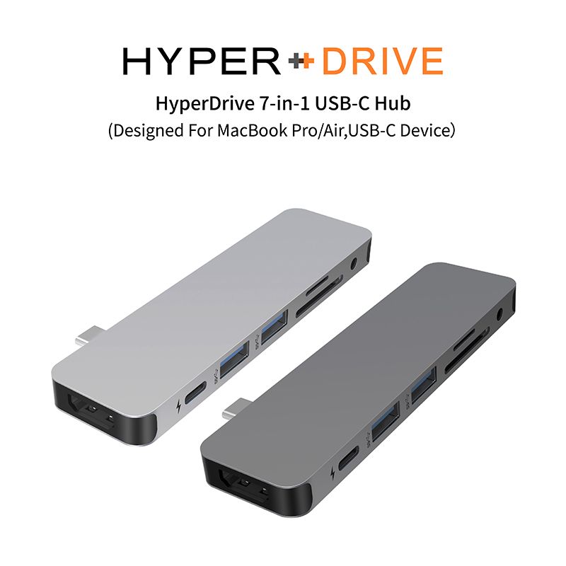 Hyper Drive 7-in-1 USB-C Hub-銀