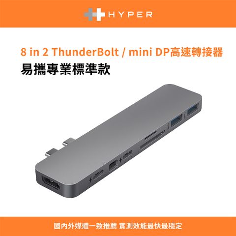 Hyper Drive 8-in-2 USB-C Hub-太空灰