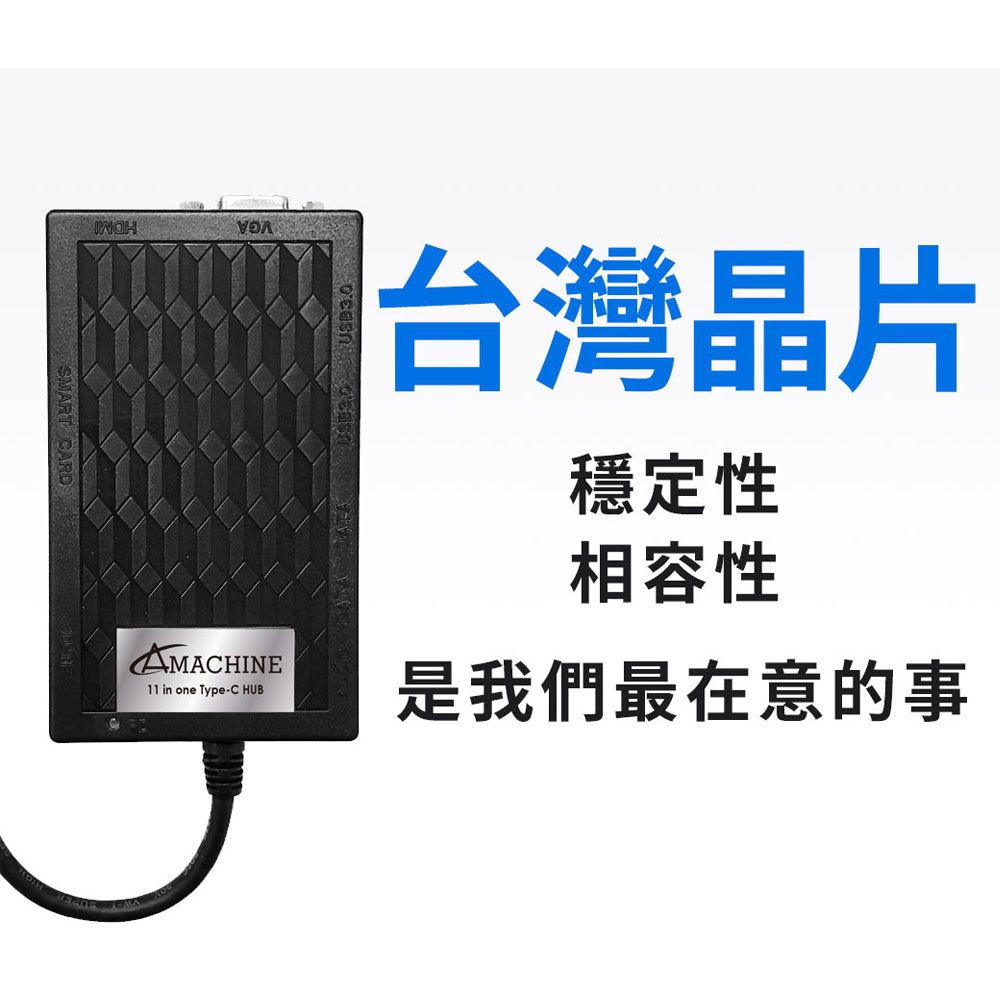  【Amachine】TYPE C 3.1極速PD 11合1 HUB(for macbook / Surface )