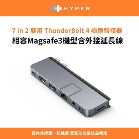 HyperDrive 7-in-2 USB-C Hub(Magsafe)-太空灰