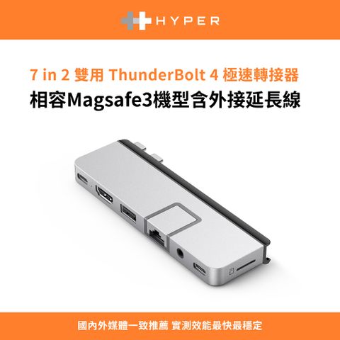 Hyper HypdeDrive 7-in-2 USB-C Hub(Magsafe)-銀