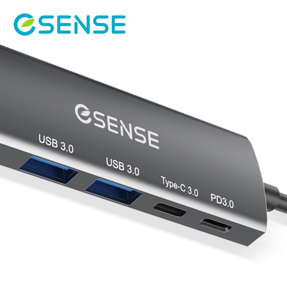 Esense 逸盛  Type-C TO HDMI/USB3.0/PD3.0轉接器 H552