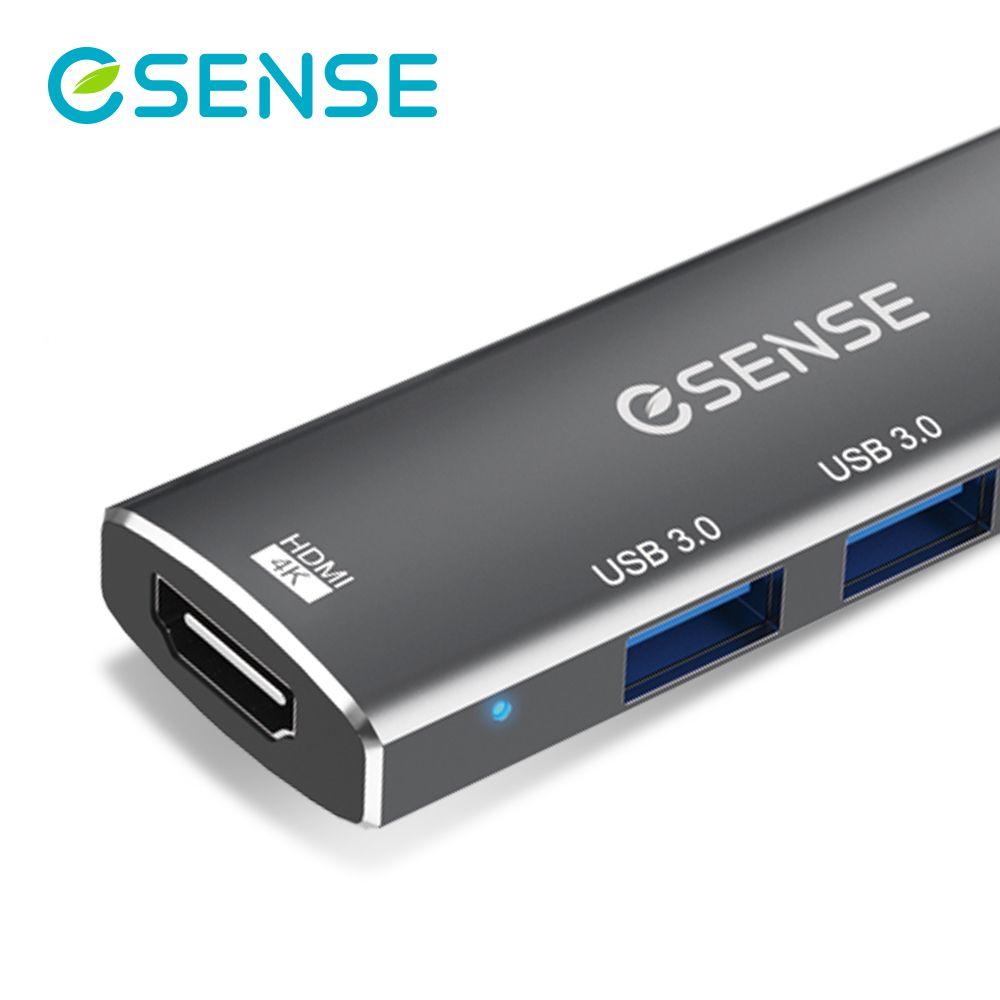 Esense 逸盛  Type-C TO HDMI/USB3.0/PD3.0轉接器 H552