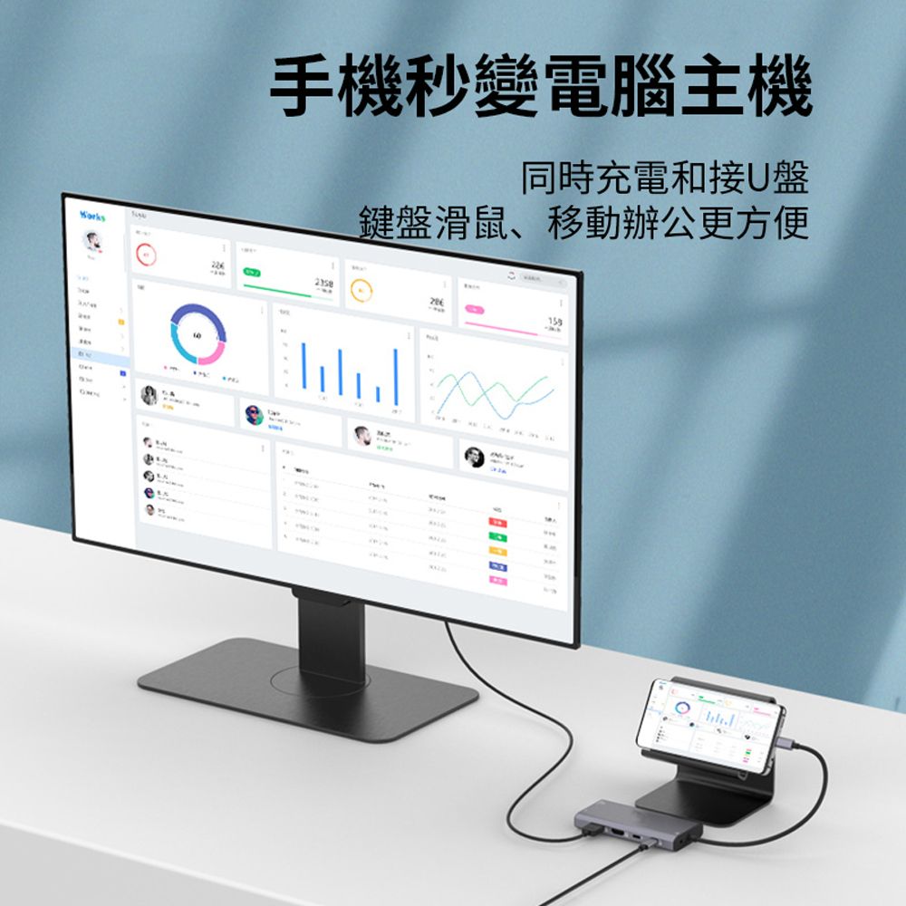 HADER 12合1 Type-C 多功能HUB筆電轉接器 HDMI USB3.0 RJ45集線器 Mac轉接頭