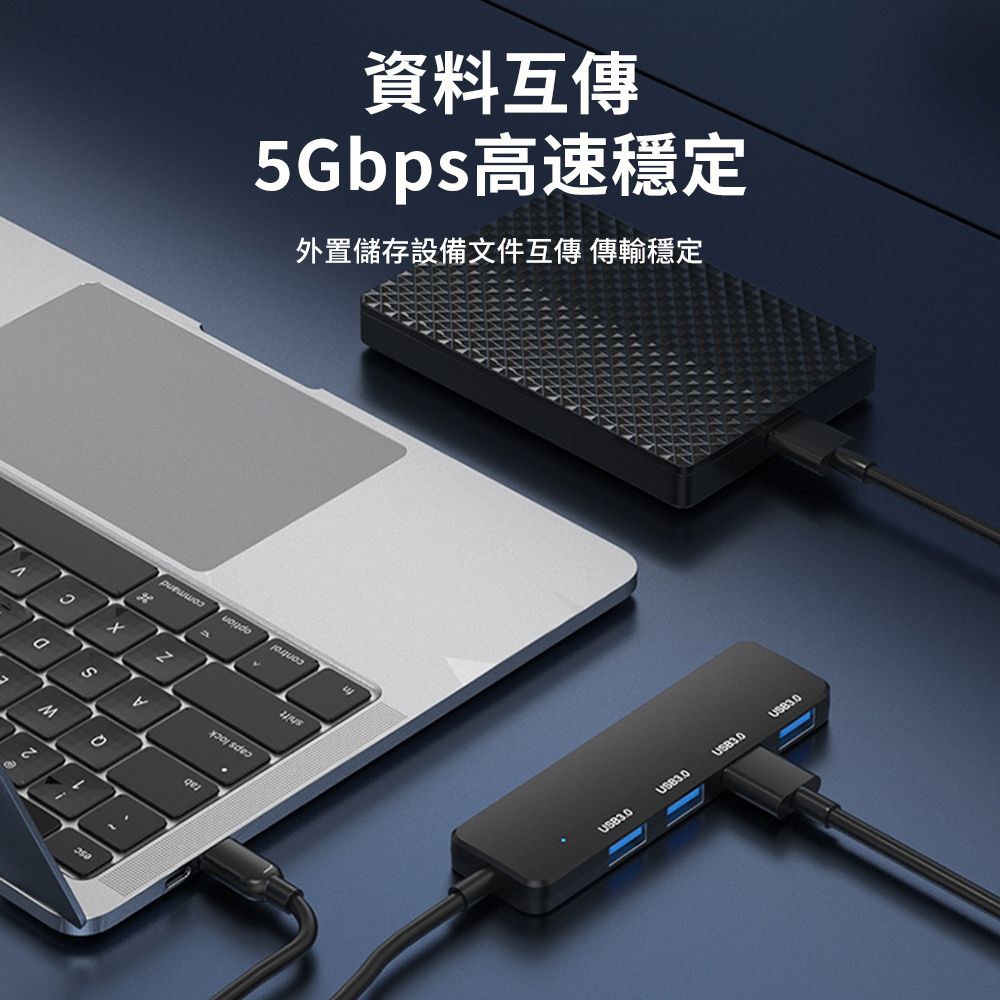 Mass ZestQ 四合一 USB Type C 多功能HUB集線器 筆電轉接頭 傳輸擴充擴展塢 筆電擴充轉接頭USB3.0*4