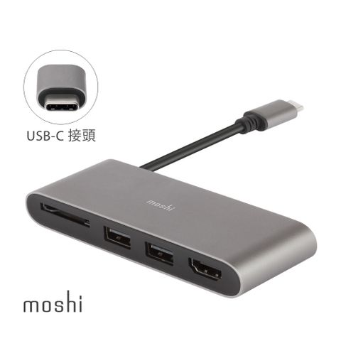 Moshi 摩仕 USB-C 多媒體轉接器 (支援4K HDR)