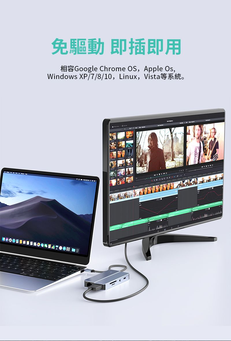 免驅動 即插即用相容Google Chrome OS, Apple Os,Windows XP/7/8/10, Linux, Vista等系統。