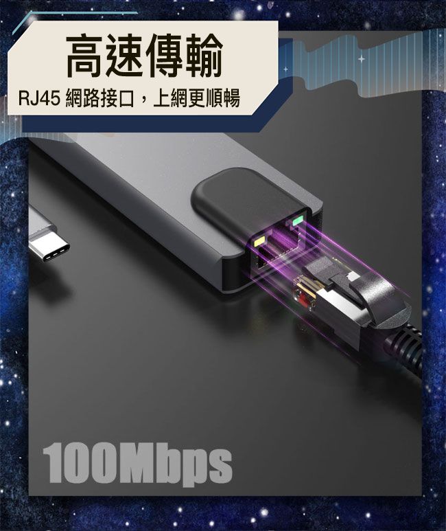 Bravo-u 十合一 Type-C/SD/RJ45/USB3.0&2.0/HDMI適用 HUB擴充器