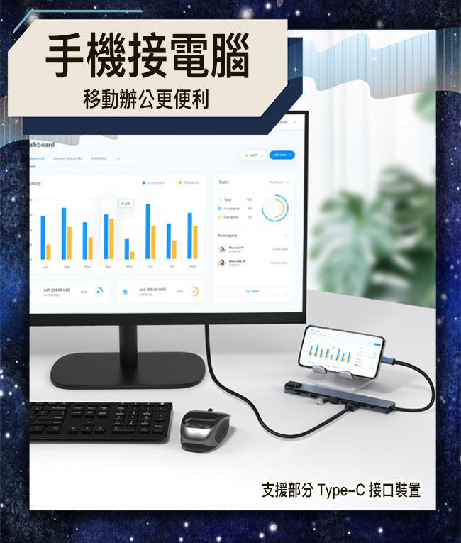 Bravo-u 十合一 Type-C/SD/RJ45/USB3.0&2.0/HDMI適用 HUB擴充器