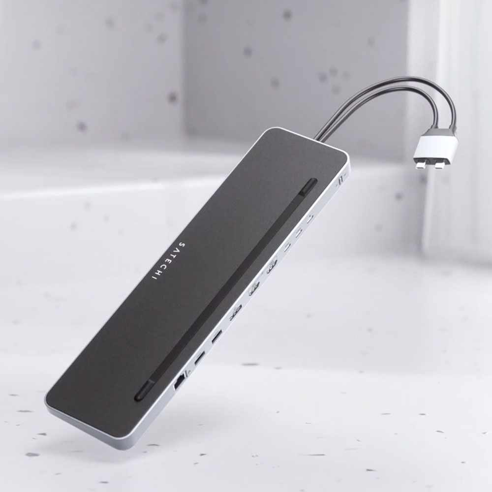  Satechi USB-C 多功能擴充底座附 NVMe SSD 插槽 (MacBook 擴充適用) Dual Docking Station (ST-DDSM)