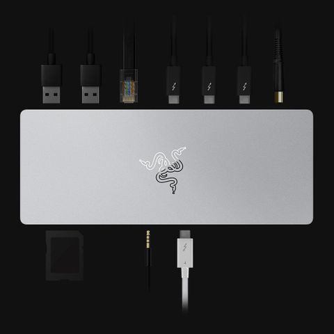 RAZER 雷蛇 Thunderbolt 4 RC21-01690200-R3T1擴充塢(水銀白鋁)