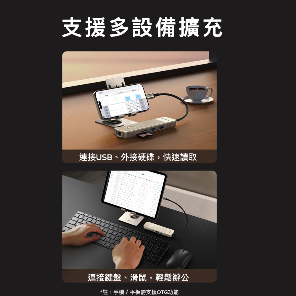 MOMAX 摩米士 ONELINK 8合1 USB-C Hub 多功能傳輸充電擴展埠/集線器