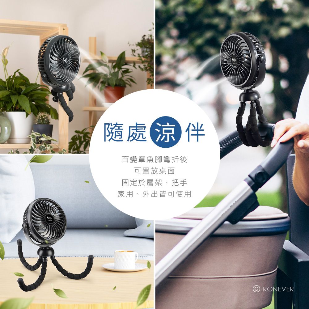 RONEVER  變形小風扇 (PG032)